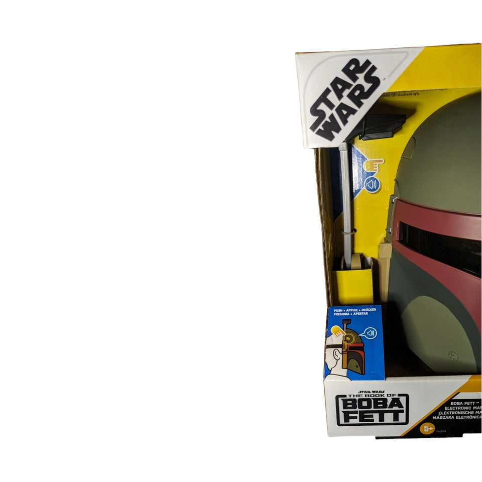 HASBRO STAR WARS BOBA FETT ELECTRONIC MASK NEW WITH BOX - Image 3 of 4