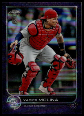 2022 Topps Chrome Ben Baller Edition Yadier Molina #93 Purple Refractor /42 QTY
