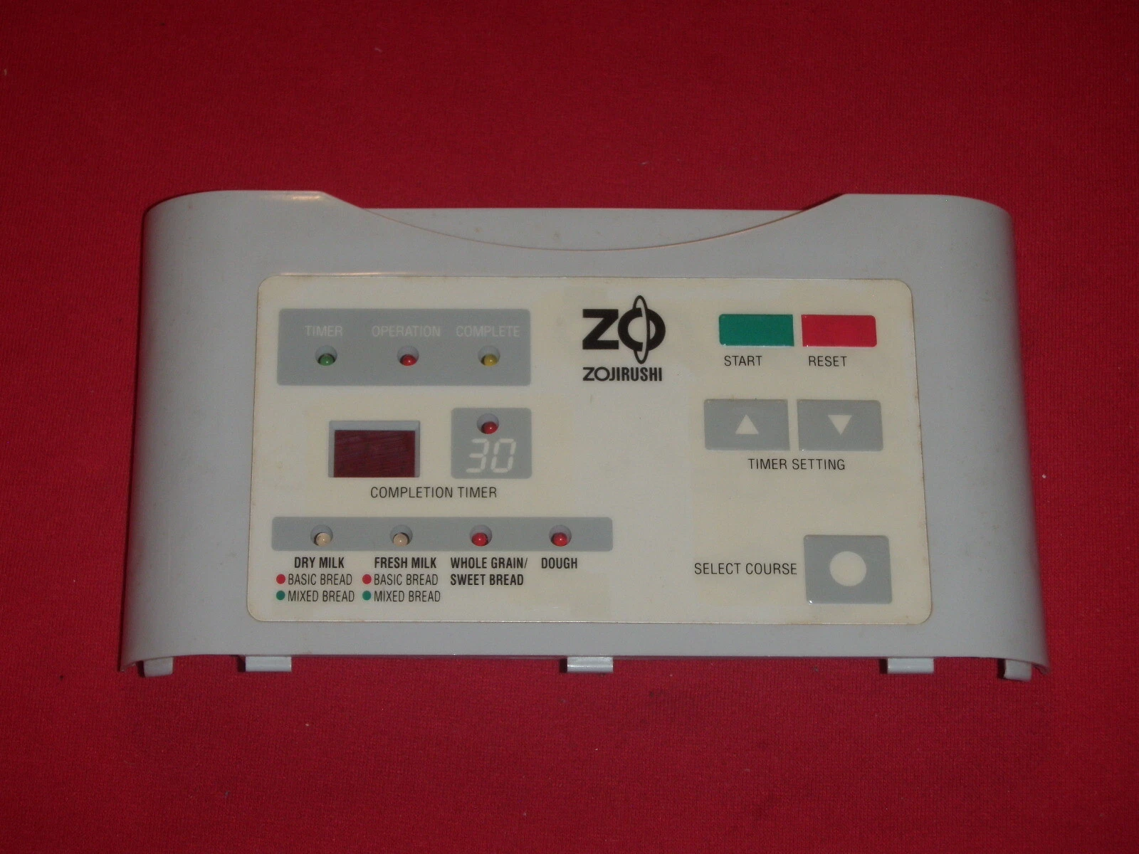 Zojirushi Bread Machine Control Panel for Model BBCC-M15