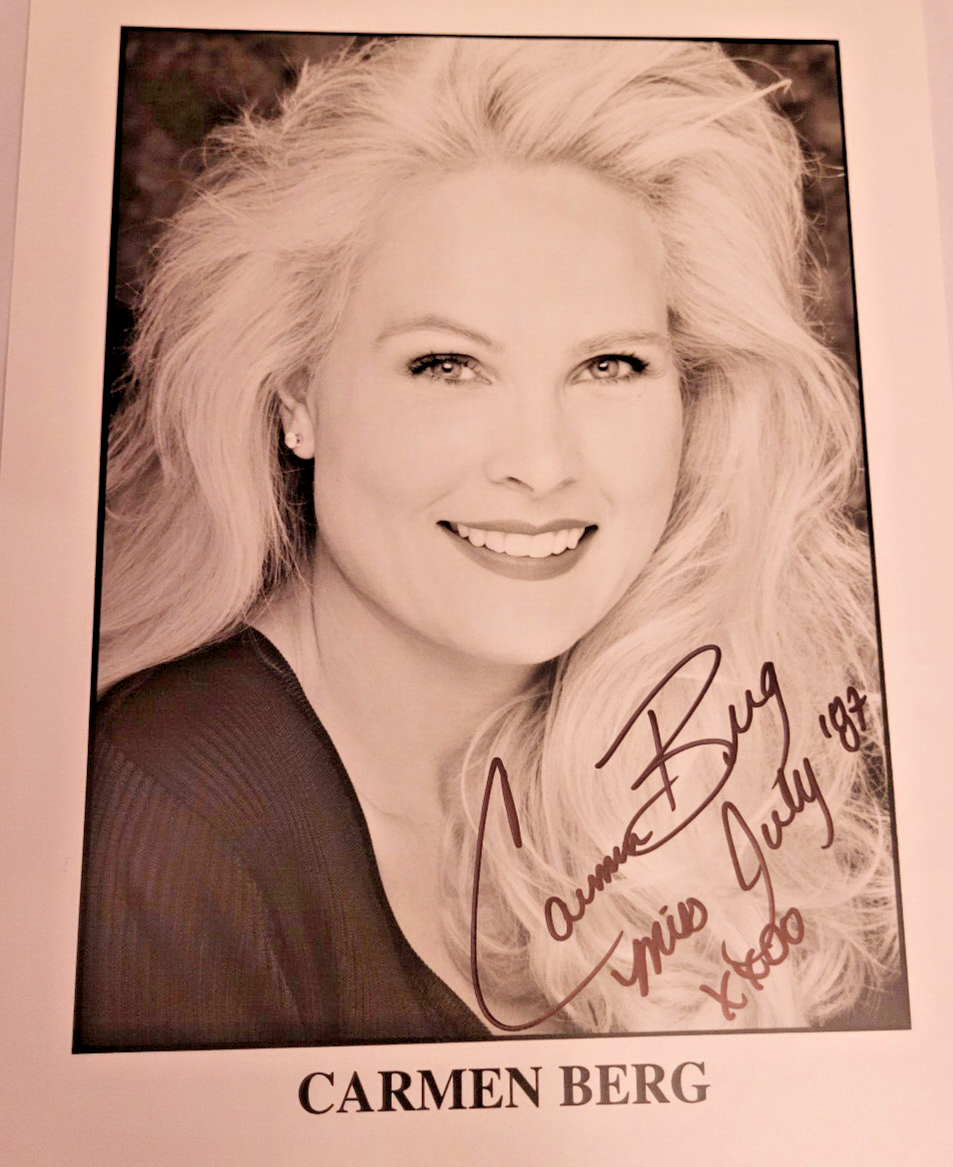 CARMEN BERG PLAYBOY MODEL SIGNED AUTO COA AUTOGRAPH 8 X 10 PHOTO | eBay