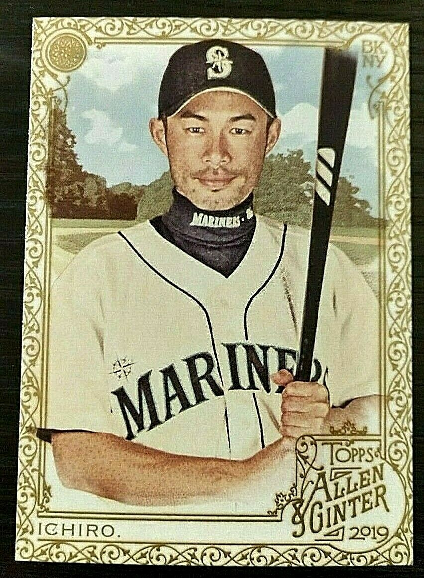 2019 Topps Allen & Ginter Gold Border Ichiro Suzuki #60 MARINERS #TridentsUp