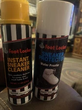 2 Vtg The Foot Locker Sneaker Spray Cans - TFL Protector Water & Sneaker Cleaner
