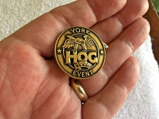 Harley Owners Group 1996 Brass York Event Pin