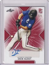 Drew Faurot 2021 Leaf Perfect Game Plate & Proof Autos 1/1