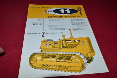 Allis Chalmers HD-11 E & EC Crawler Tractor Dealer's Brochure YABE15 
