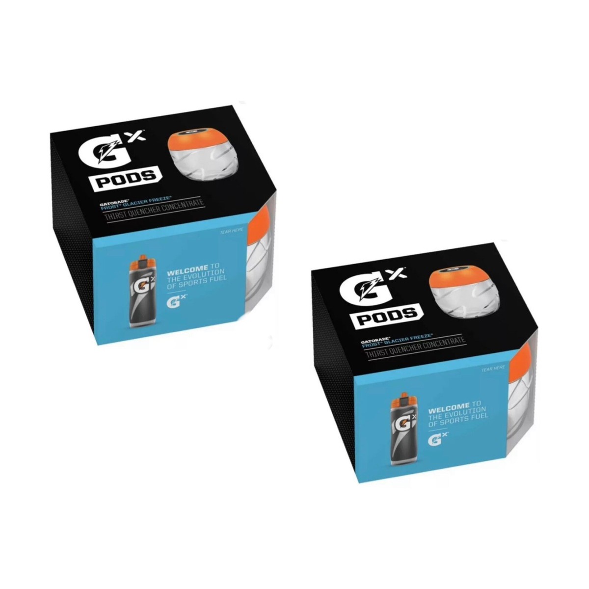 Gatorade GX Pods -Glacier Freeze 2 X 4 Pack | eBay