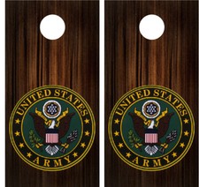 US Army Cornhole Wraps Armed Forces Vinyl Boards Decals Bag Toss Game Stickers