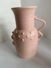 Pink Red Wing Pottery Vase 10" tall