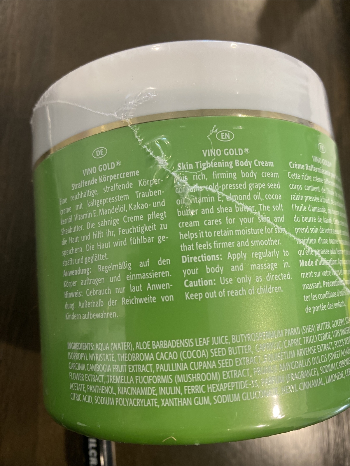 M. Asam Vino Gold (Skin Tightening Body Cream) Jumbo 16.9 Fl Oz NEW