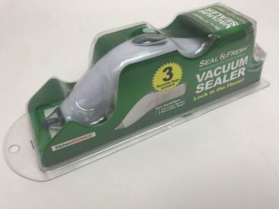 Kitchen Advance Seal N Fresh Handheld Vacuum Sealer System and 3 Reuseable Bags