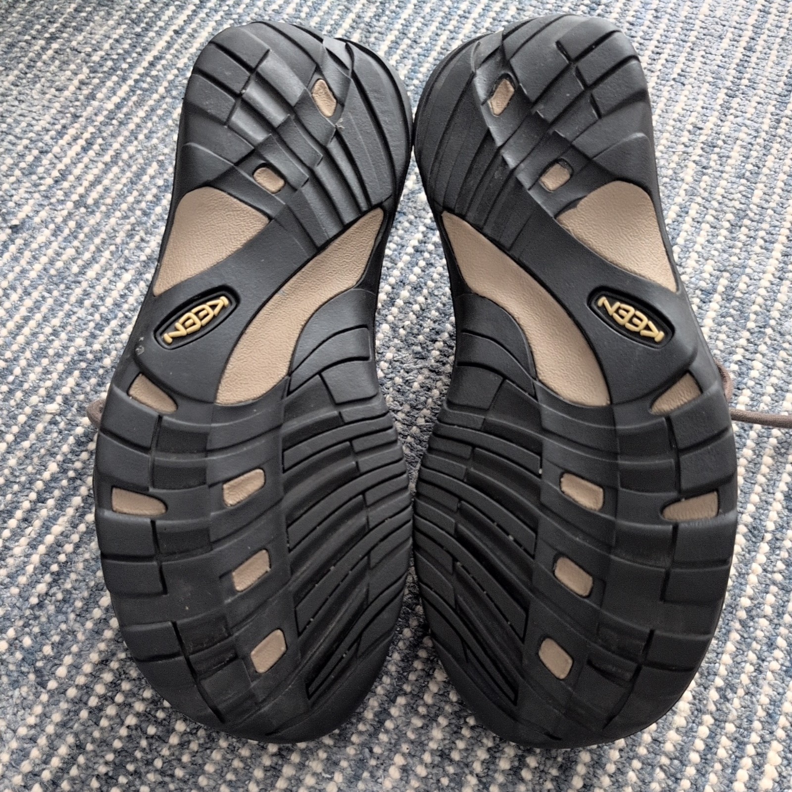 Scarpe casual Keen uomo Alki uomo sneakers pelle marrone 1002789 taglia 10 usate in ottime condizioni