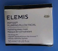 ELEMIS Peptide4 Plumping Pillow Facial 1.6 fl oz 50 ml Sleep Mask NEW