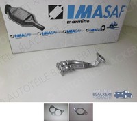 Imasaf Auspuff Hosenrohr + Dichtungen für Ford Escort V + VI + VII 1.8 D M.Kat
