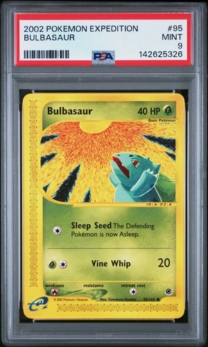 2002 POKEMON EXPEDITION #95 BULBASAUR PSA 9
