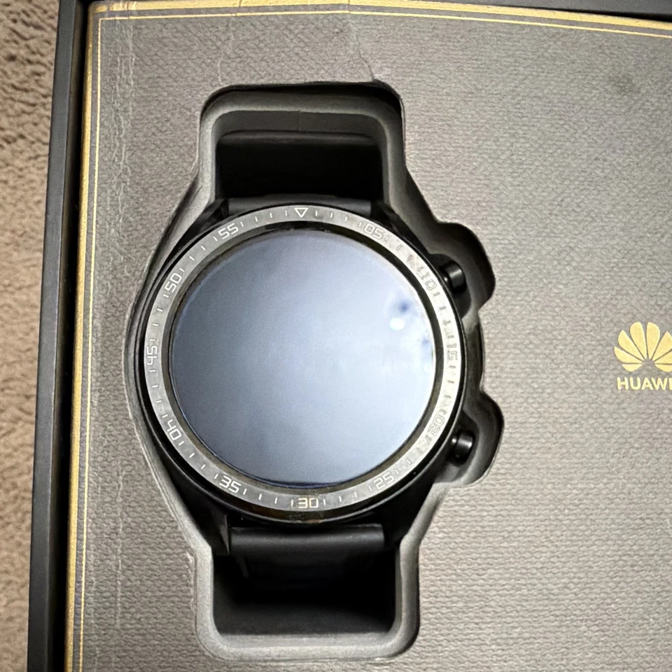 Huawei Watch GT 446mm Black Stainless Steel Smartwatch Silicone Band Touchscreen, photo 3 of 3