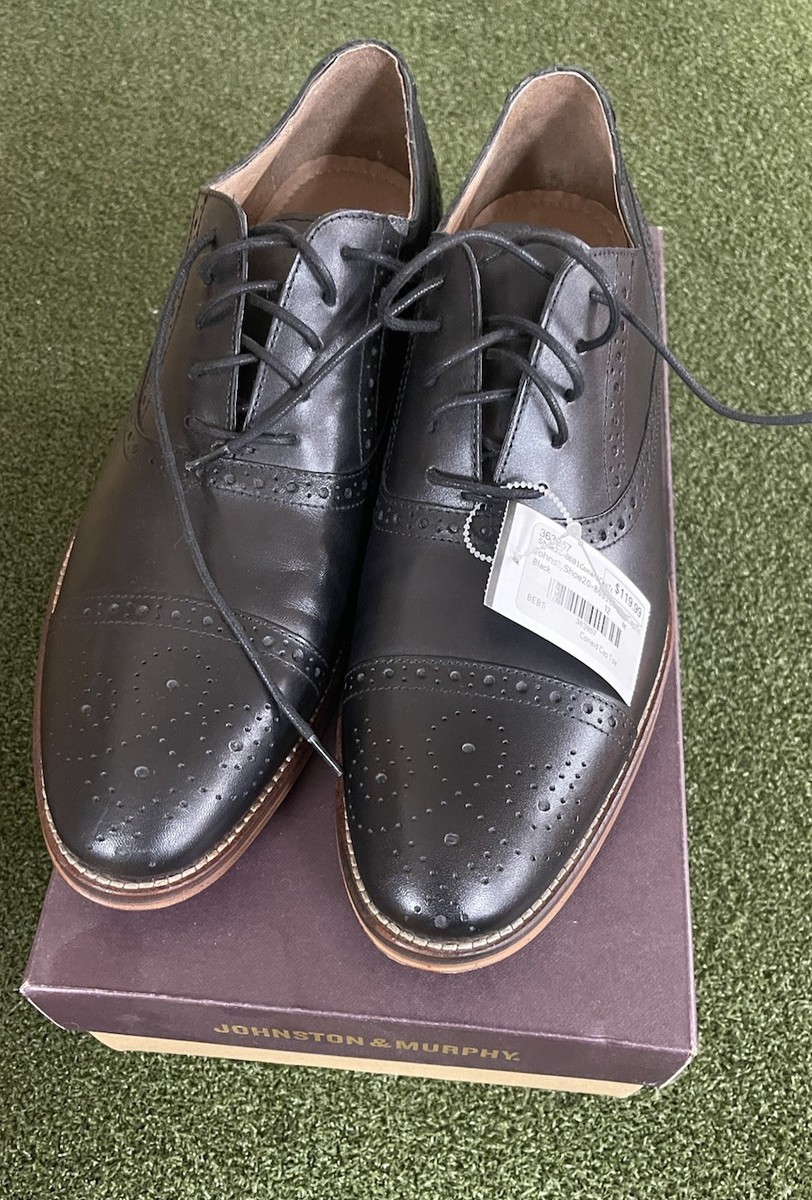 Johnston & Murphy Conard Black Calfskin Men display picture 3