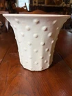 Nelson McCoy Hobnail Flower Jardinier, ivory, 6 1/2” tall