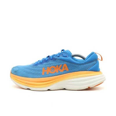 Hoka One Herren M Bondi 8 Sportschuhe Blau/Orange Atmungsaktiv Laufschuh EU 44 