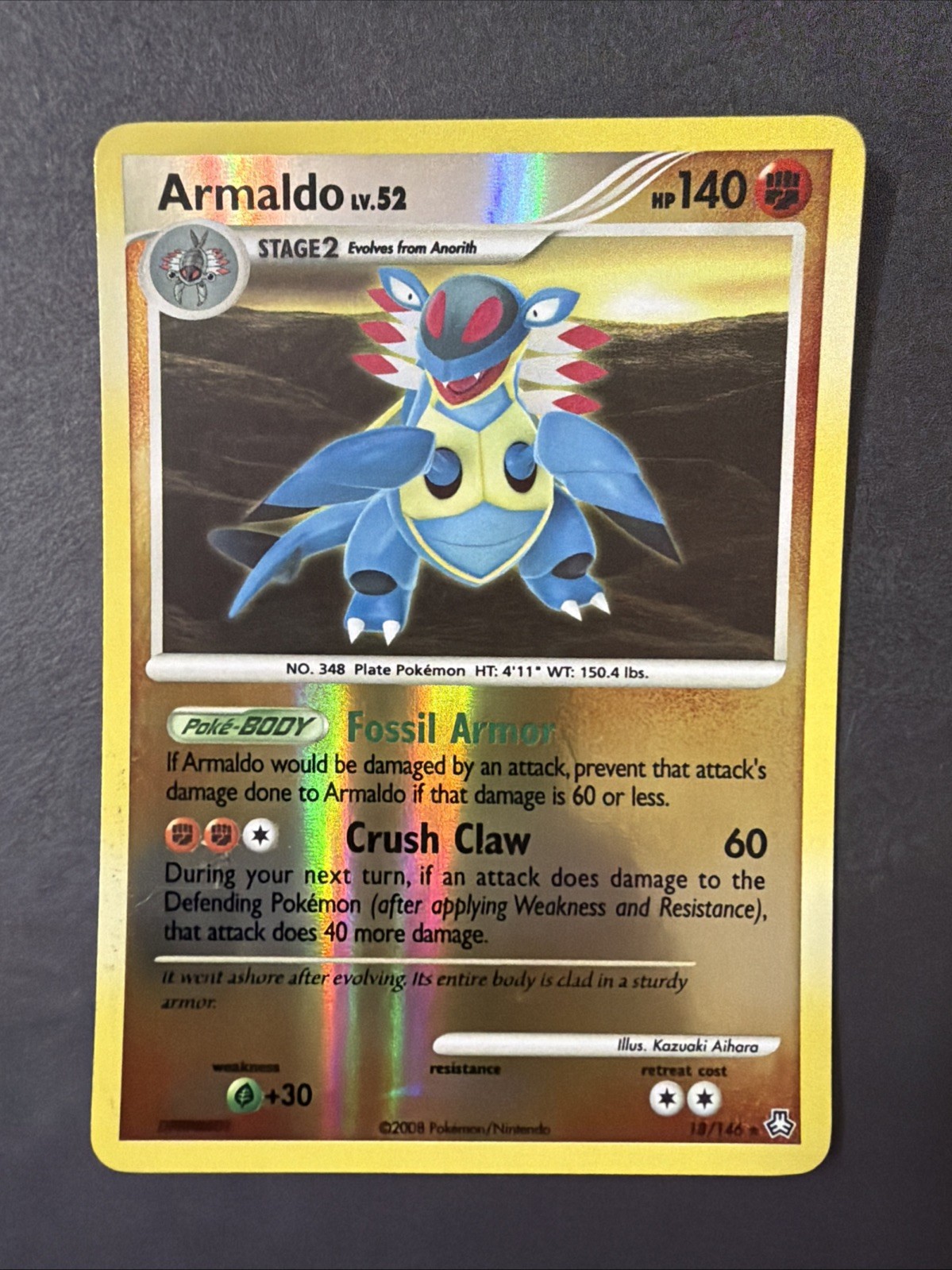 Armaldo 18/146 Legends Awakened Reverse Holo