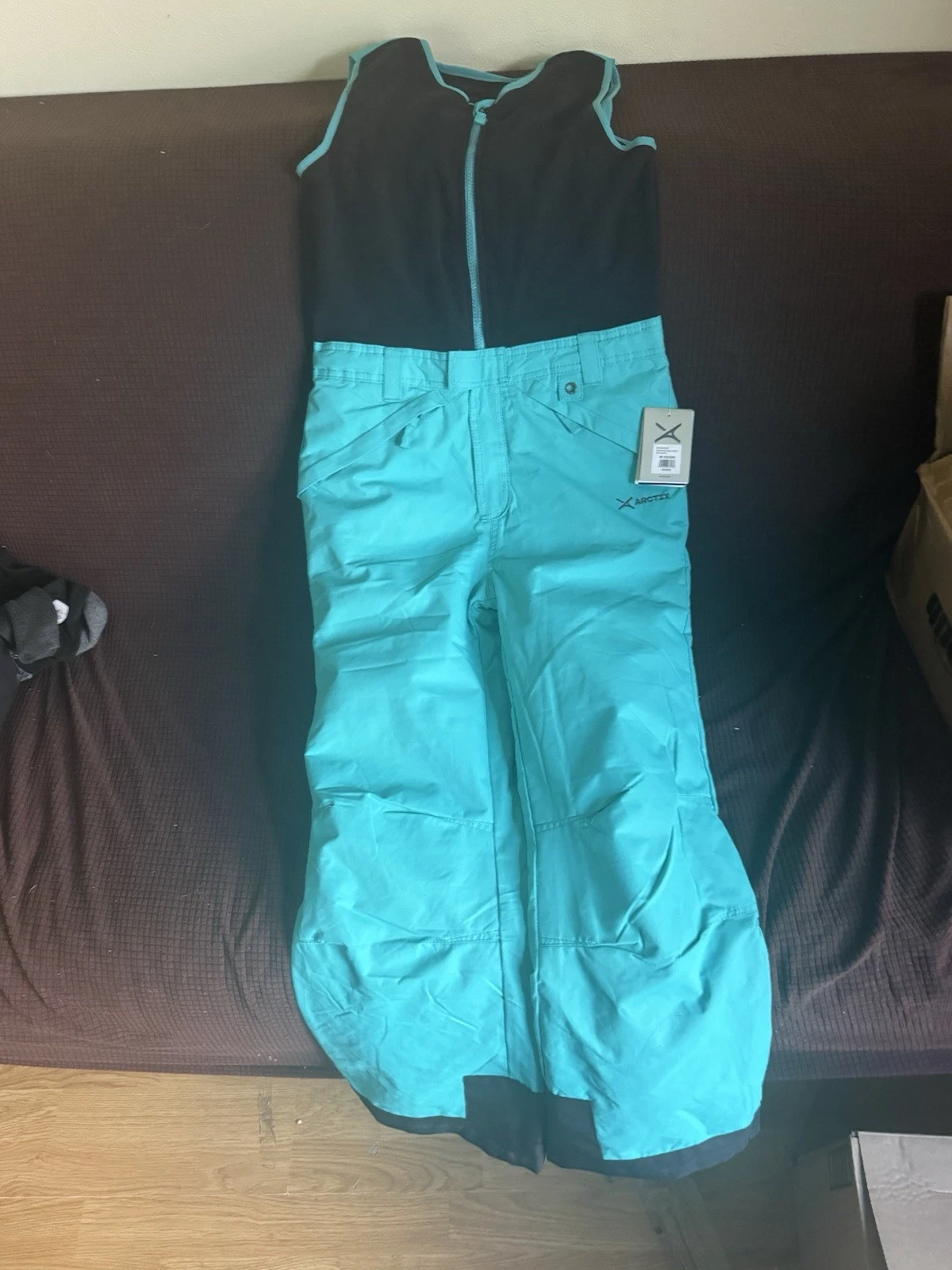 Arctix Essential Insulated Bib Overalls Kids Husky Turquoise Medium