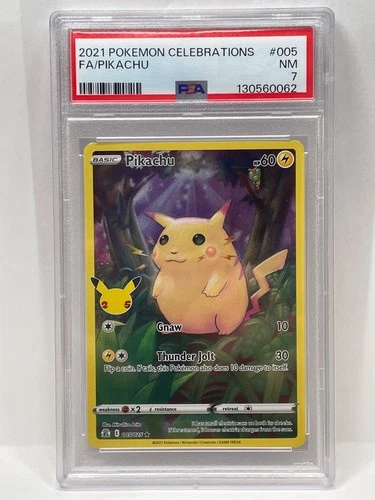 Pokemon TCG Celebrations Pikachu 005/025 PSA 7 NM
