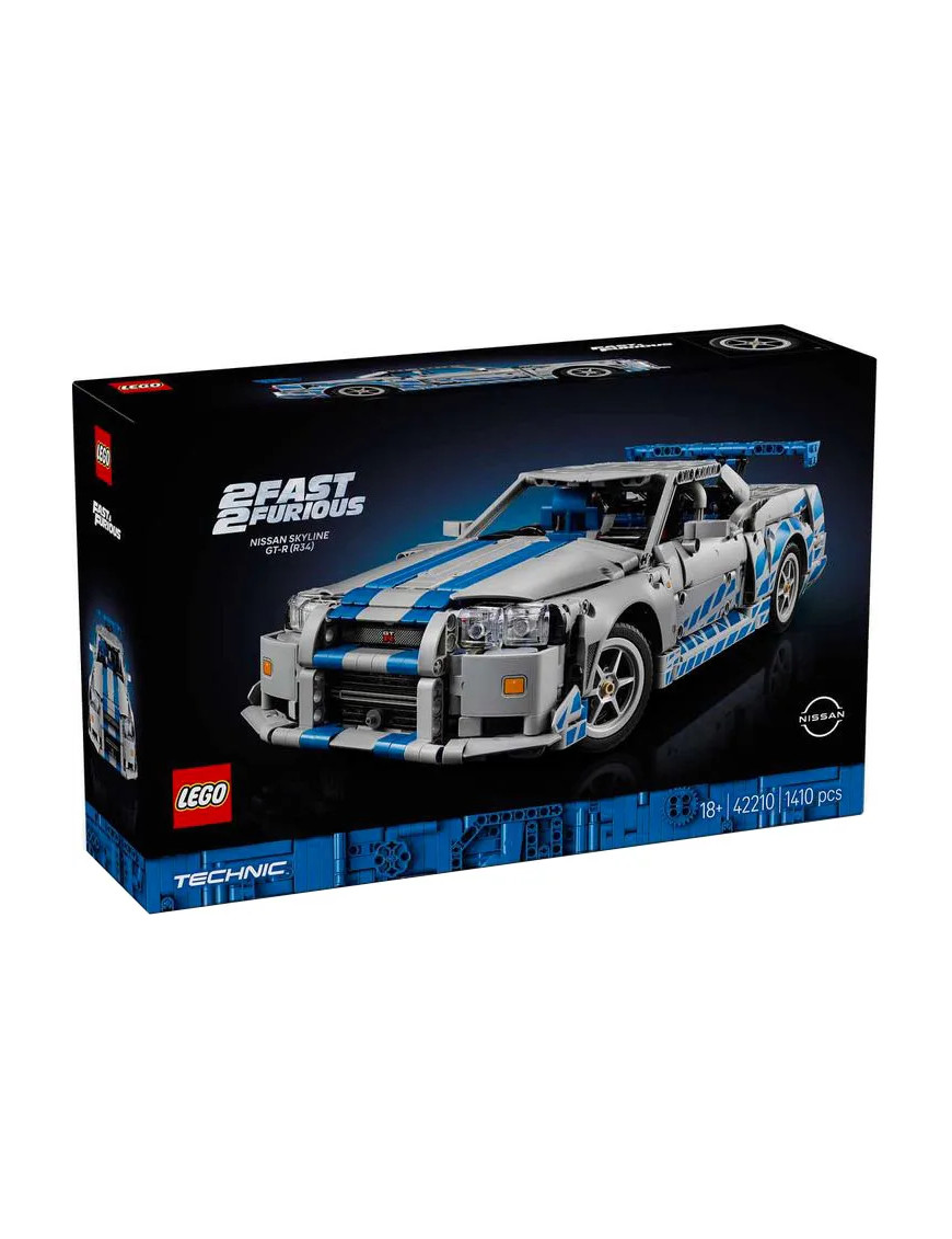 LEGO Technic 42210 Nissan Skyline GT-R R34 Fast and Furious en briques à construire