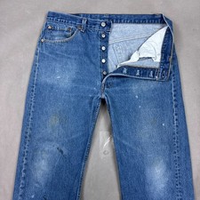 Vintage Levis 501 Jeans Mens 36x29 Blue 90s Made USA Pants Faded Tag38x31 