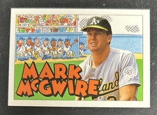 1992 Topps Kids Mark McGwire Baseball Card #121 A’s 1B GD Corner & Edge Dings OC