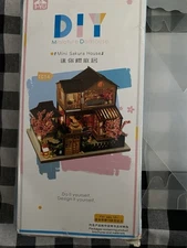 Miniature Cherry Sakura House DIY Kit With Case