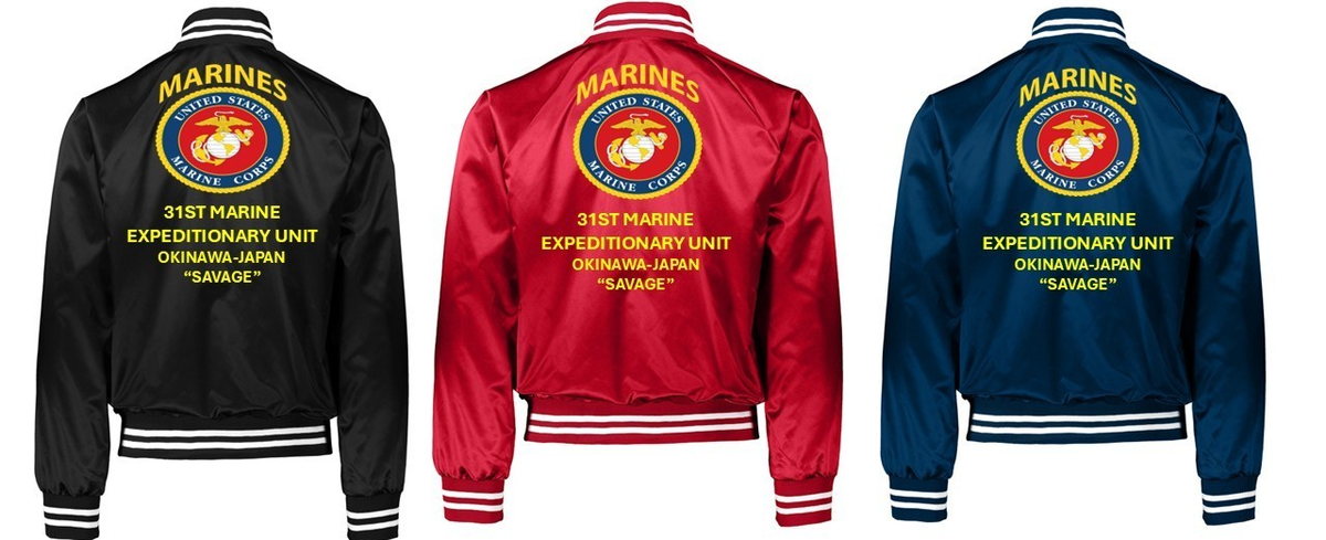 MARINES*31ST MARINE EXPEDITIONARY UNIT*JAPAN*SATIN JACKET*USMC