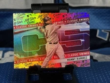 2025 Topps All Star Game Manny Ramirez Classic Swings #CS-23 Rainbow FOIL