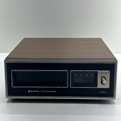 Sanyo 2/4 Channel RD 8010 8-Track Player- Not Fully Tested