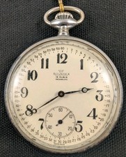 ROUNDEX Taschenuhr 15 Rubis Incabloc Unitas - 50/60er Jahre 52mm