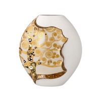 Gustav Klimt Vase Der Lebensbaum Weiß Gold H. 13,5Cm Aus Porzellan Goebel