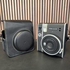 Instax Mini 40 Black Film Camera with Black Soft Case and Strap