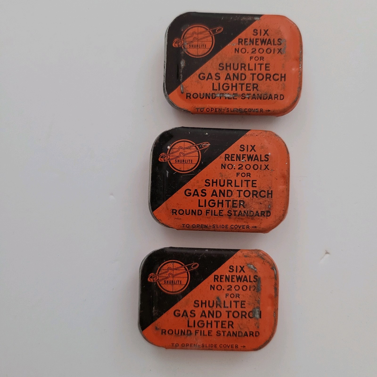Flints In Tins Lot, 6 Flits In Each, Unused