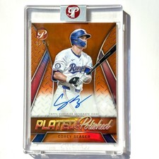 COREY SEAGER 2025 Topps Pristine Plated And Polished Auto Gold Refractor /25