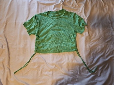 Universal Thread Green Crop Top Size X-Small T-Shirt - Womens 