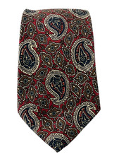 Vtg Polo Ralph Lauren Repp Neck Tie Silk Floral Paisley Hand Made USA