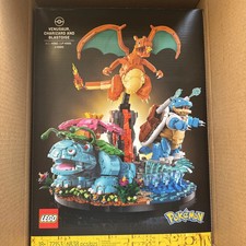 LEGO Pokemon Venusaur Charizard Blastoise 72153 + Kanto Badge Set 40892 Sealed