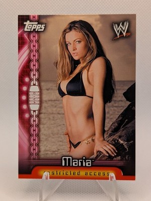 Maria Kanellis 2006 Topps WWE Insider Restricted Access Diva #D10 Wrestling Karte