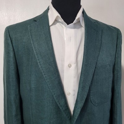 Brooks Brothers Regent Fit Angelico Italy Men's Linen Blazer  Sport Coat  42L 