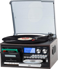 Record Player 9 in 1 Entertainment for Home Gatherings, 3 Speed Bluetooth Turnta