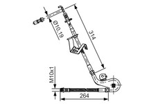Flexible de frein Citroen C6