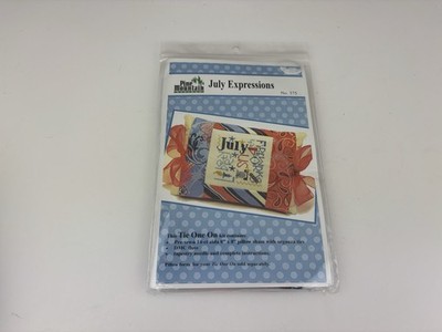 Pine Mountain Designs July Expressions Counted Cross Stitch Kit Sampler 3S