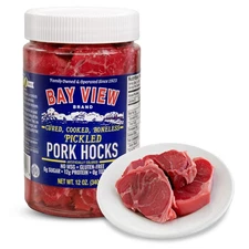Bay View Brand Gourmet Pickled Pork Hocks 12 oz FAST SHIP