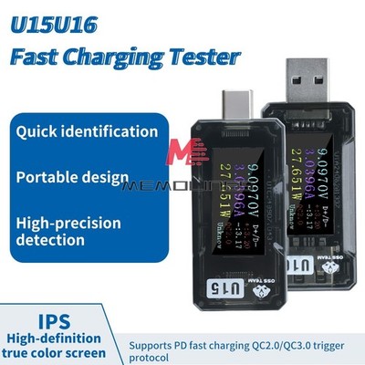 USB Digital Voltage   Meter Power Capacity Tester 4-25V5A Charger Detector #zn