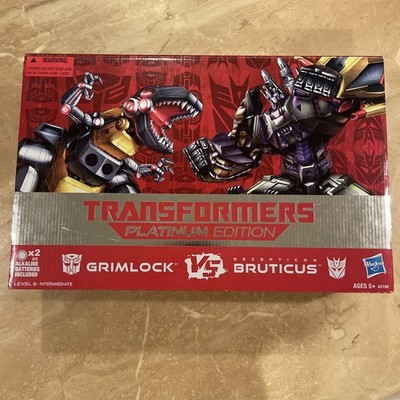 Transformers Platinum Edition GRIMLOCK vs. BRUTICUS 2013 NIB