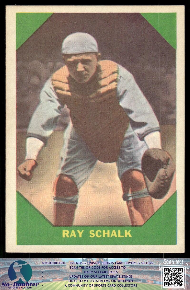 1960 Fleer Baseball Greats #56 Ray Schalk 6.4P