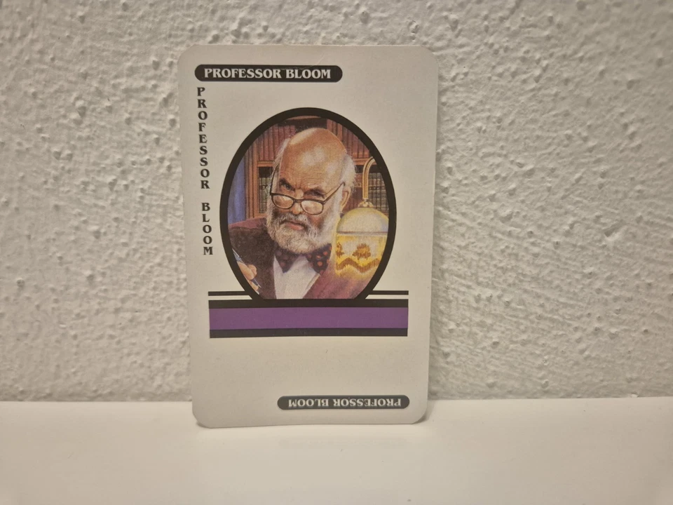 Cluedo Das klassische Detektiv-Spiel 1992 Ersatzteile: Karte Professor Bloom - Bild 1 von 1